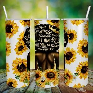 Melanated Affirmations Tumbler
